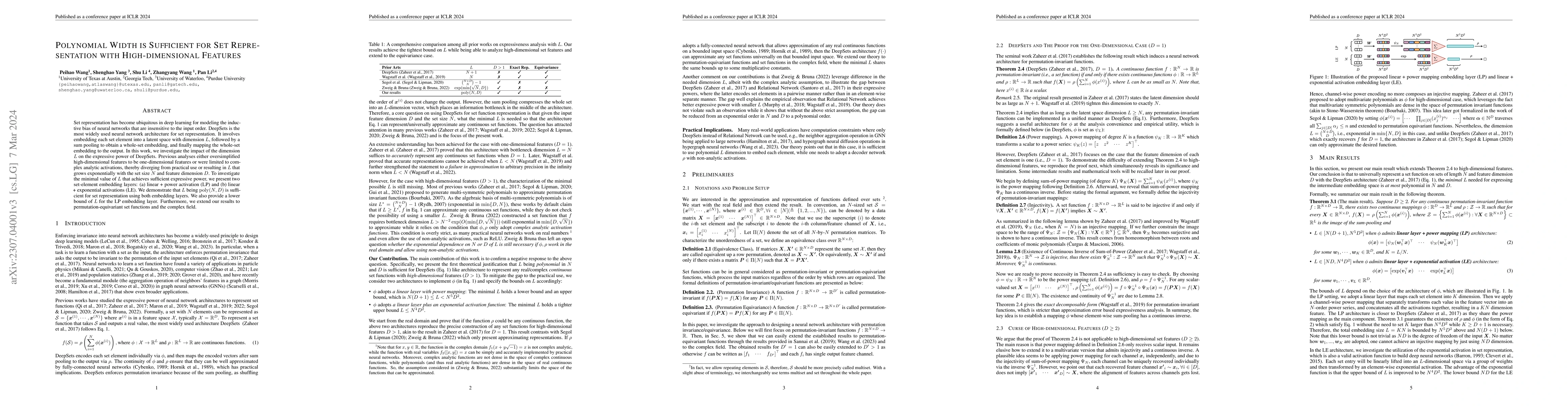 Thumbnail for Polynomial Width is Sufficient for Set Representation with
  High-dimensional Features