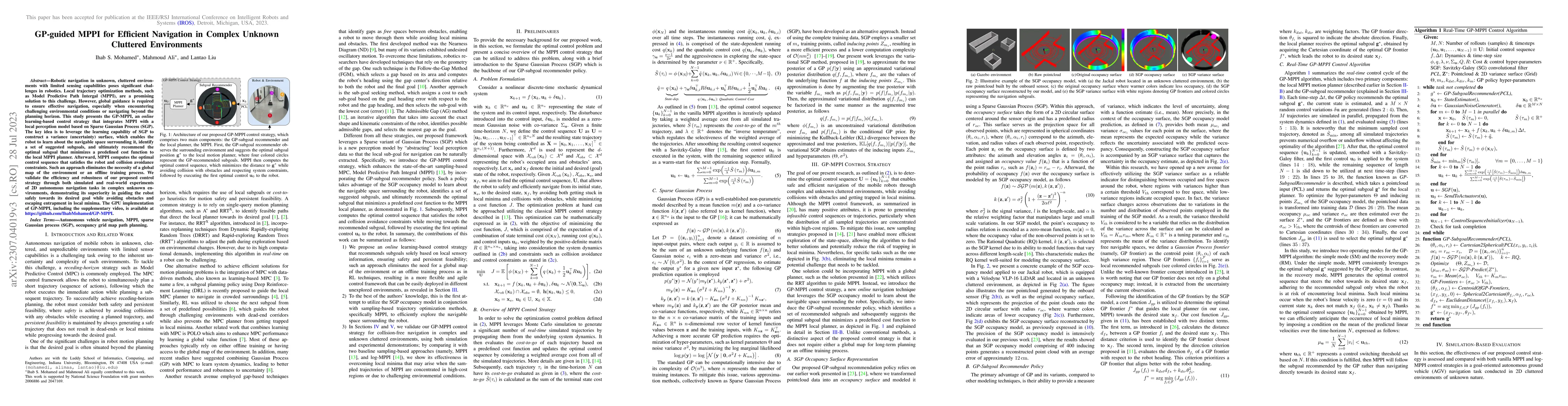 Thumbnail for GP-guided MPPI for Efficient Navigation in Complex Unknown Cluttered
  Environments