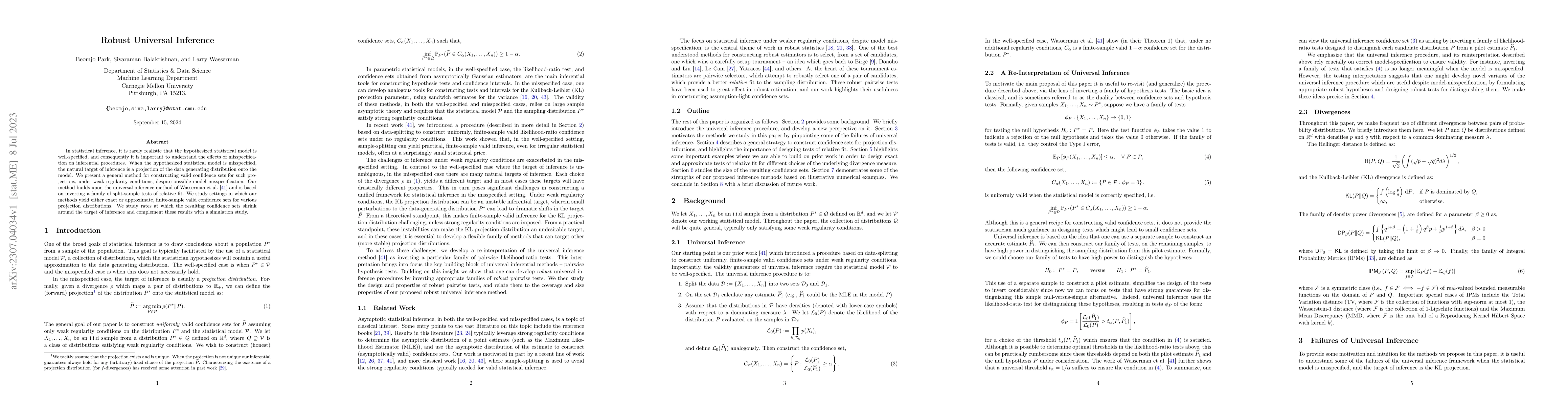 Thumbnail for Robust Universal Inference