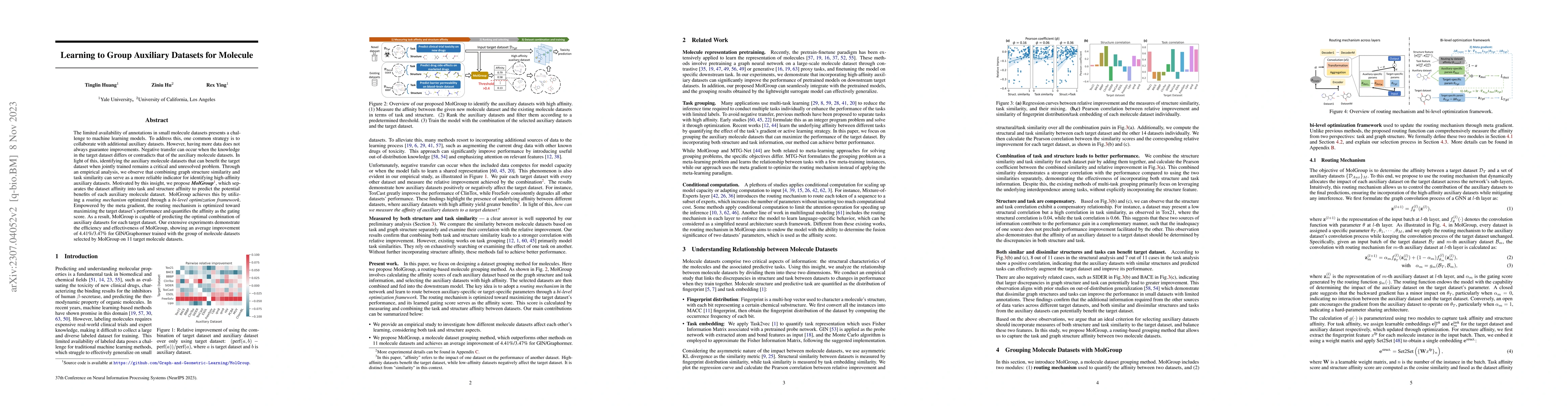 Thumbnail for Learning to Group Auxiliary Datasets for Molecule