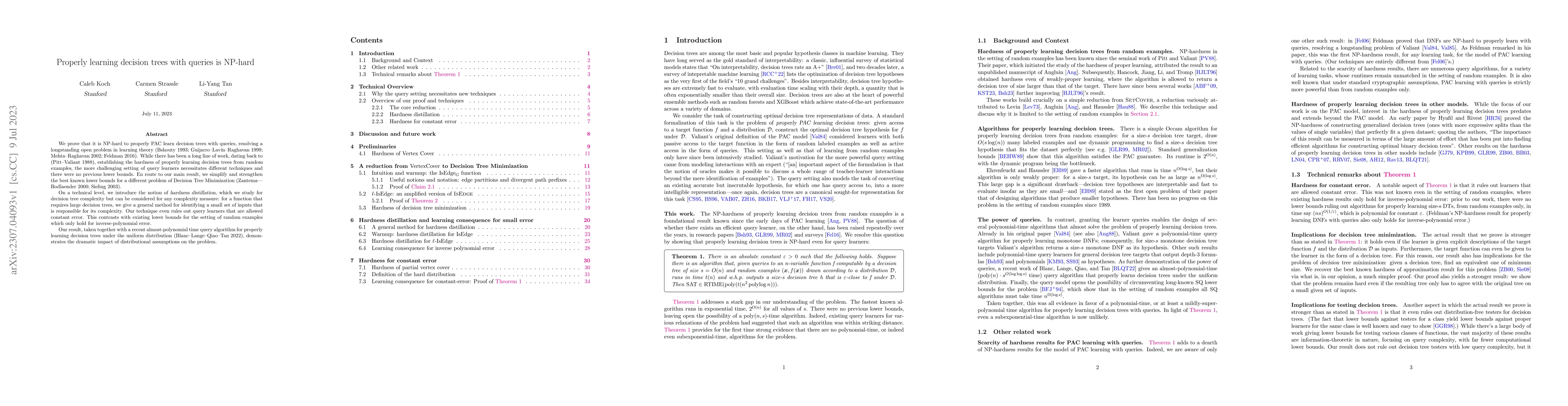 Thumbnail for Properly Learning Decision Trees with Queries Is NP-Hard