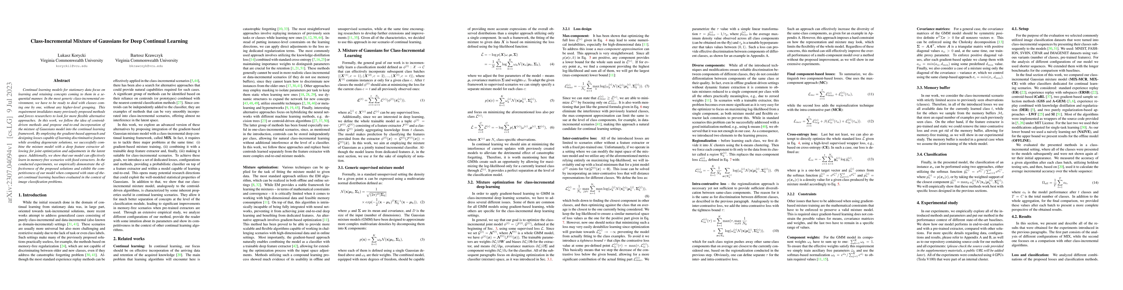 Thumbnail for Class-Incremental Mixture of Gaussians for Deep Continual Learning