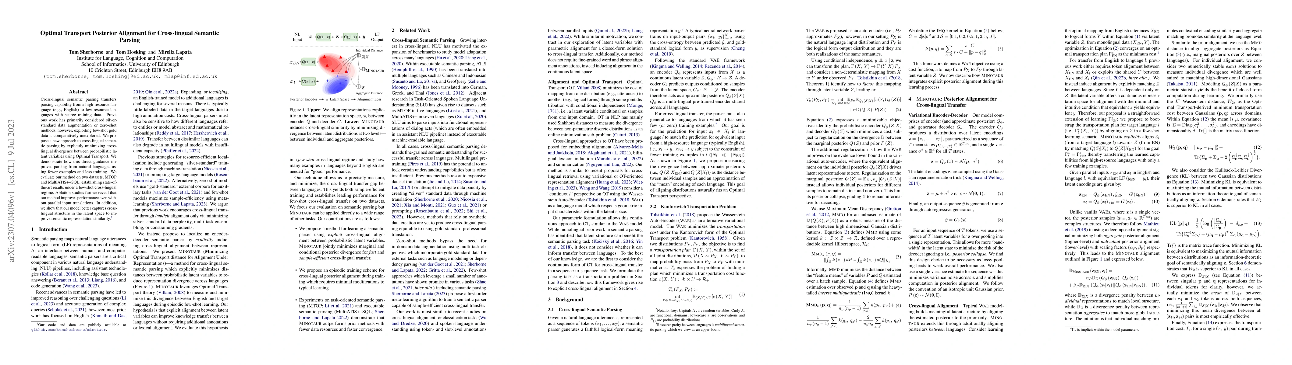 Thumbnail for Optimal Transport Posterior Alignment for Cross-lingual Semantic Parsing
