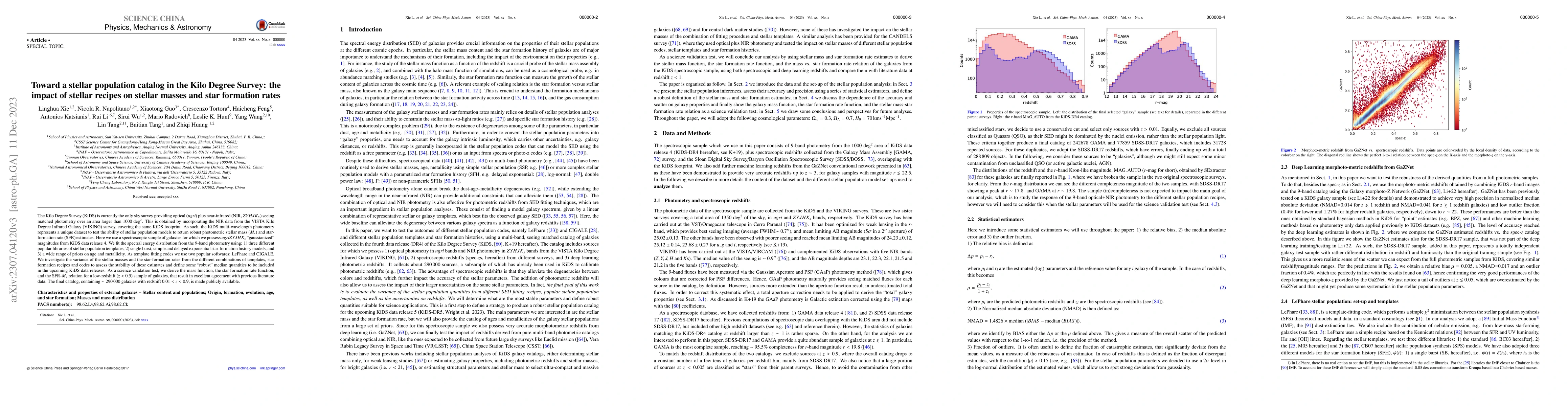 Thumbnail for Toward a stellar population catalog in the Kilo Degree Survey: the
  impact of stellar recipes on stellar masses and star formation rates