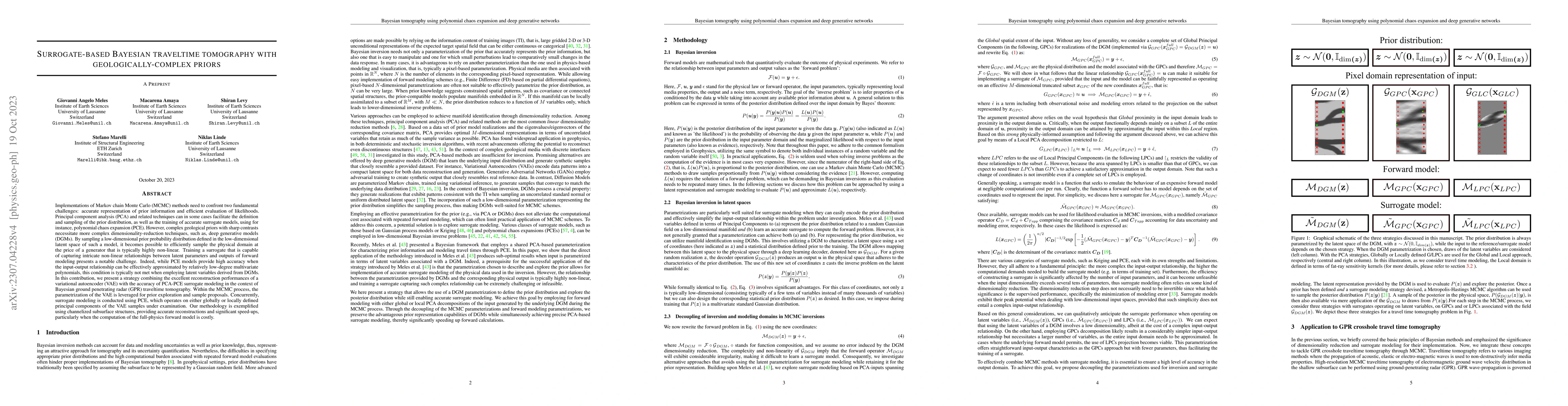 Thumbnail for Bayesian tomography using polynomial chaos expansion and deep generative
  networks