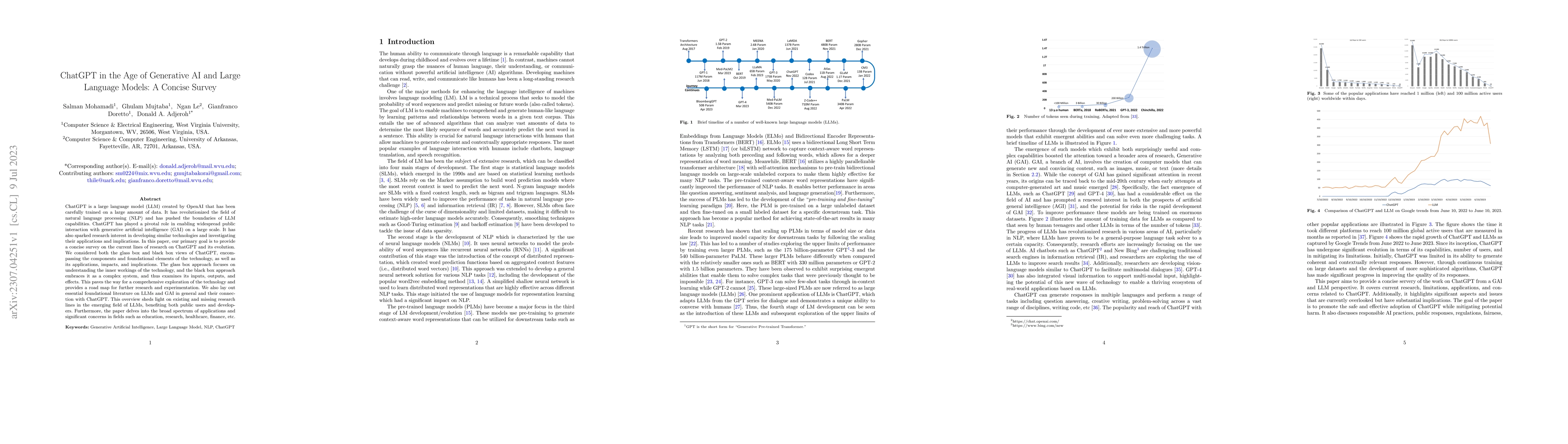 Thumbnail for ChatGPT in the Age of Generative AI and Large Language Models: A Concise
  Survey