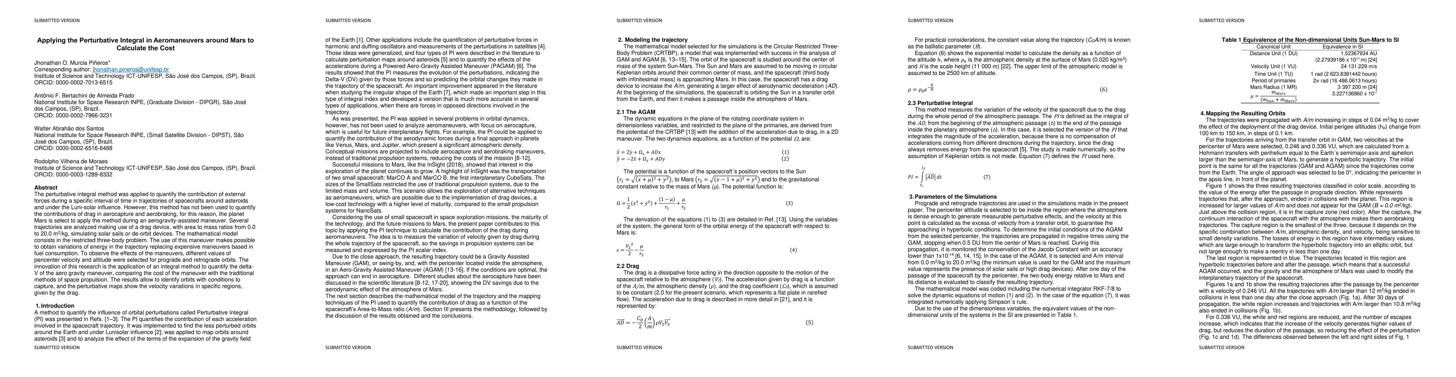 Thumbnail for Applying the perturbative integral in aeromaneuvers around Mars to
  calculate the cost