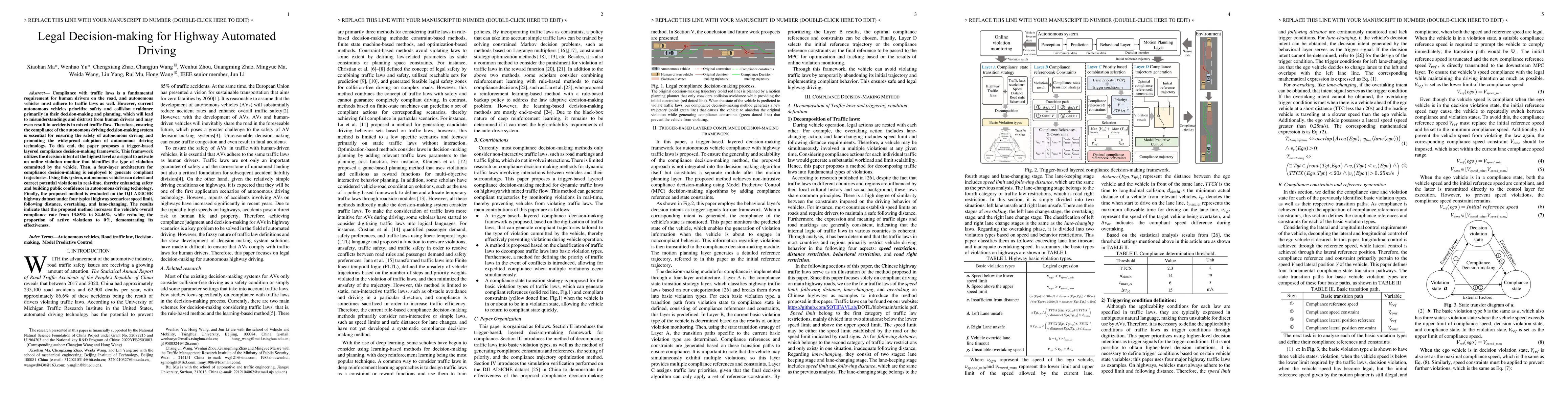Thumbnail for Legal Decision-making for Highway Automated Driving