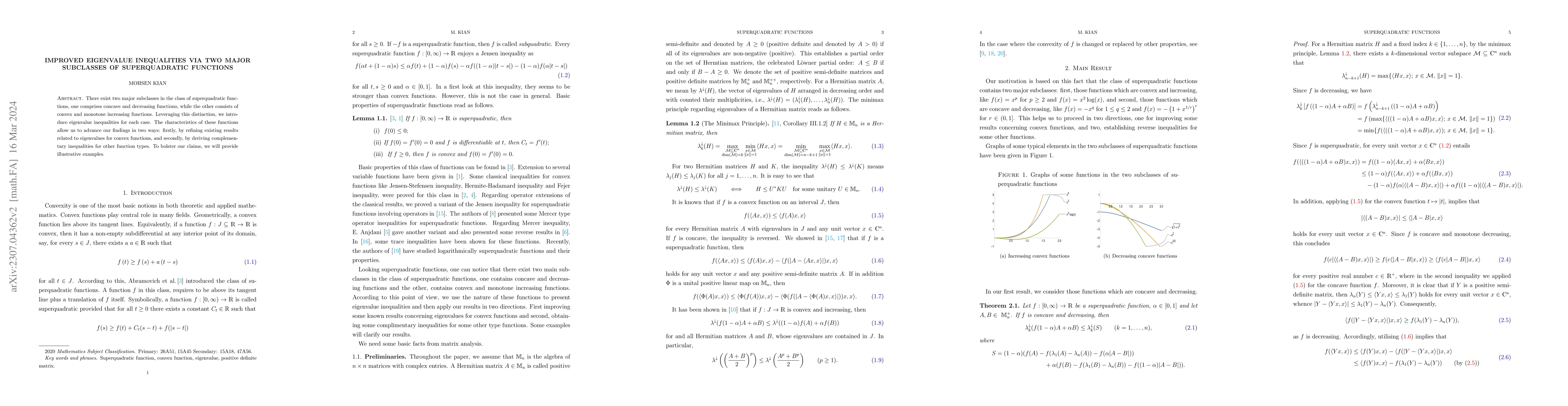 Thumbnail for Improved eigenvalue inequalities via two major subclasses of
  superquadratic functions