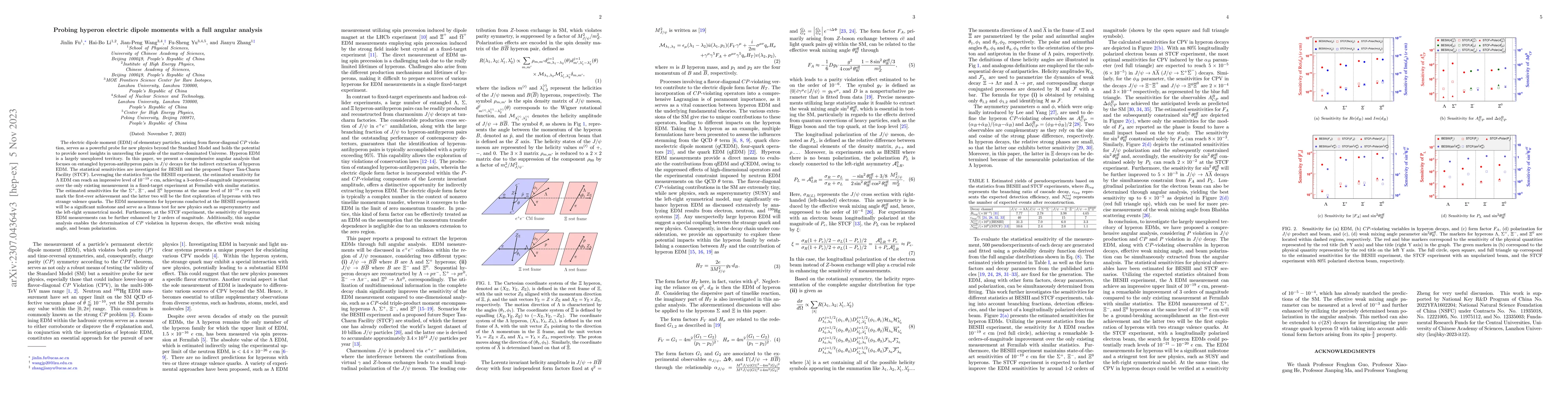 Thumbnail for Probing hyperon electric dipole moments with a full angular analysis
