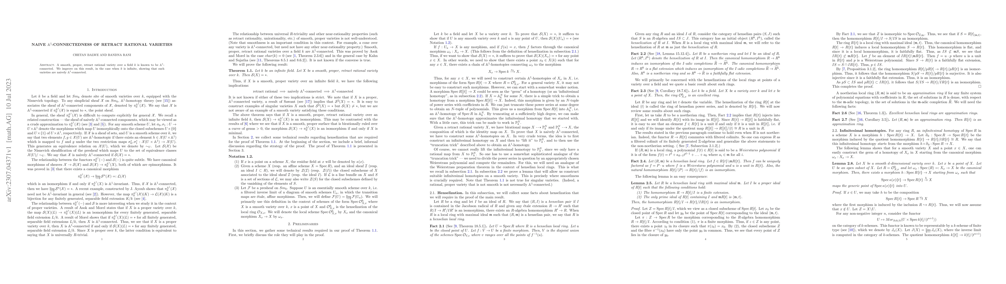 Thumbnail for Naive $\mathbb{A}^1$-connectedness of retract rational varieties