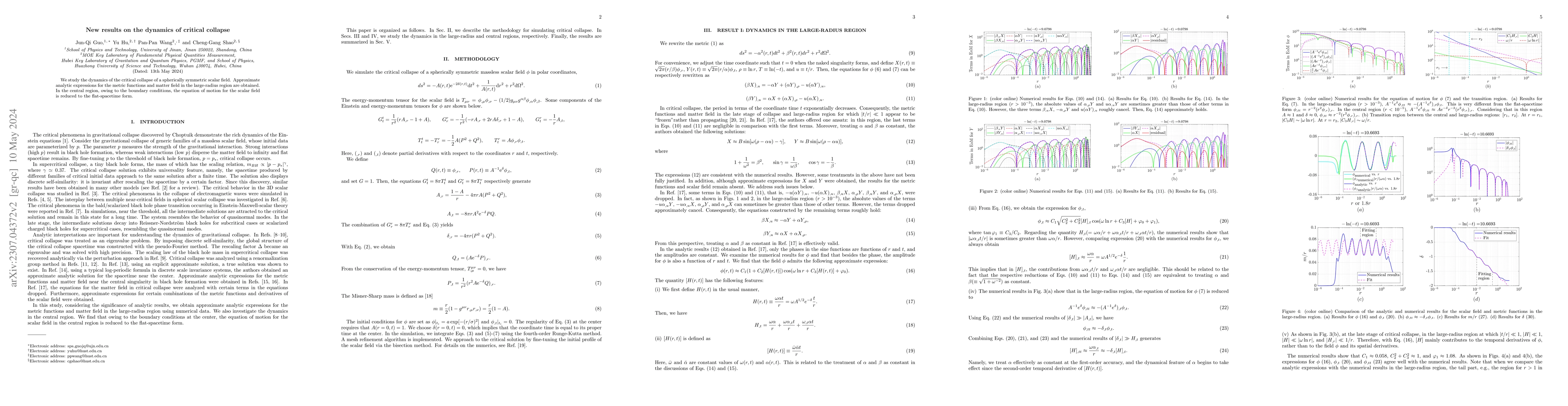 Thumbnail for New results on the dynamics of critical collapse