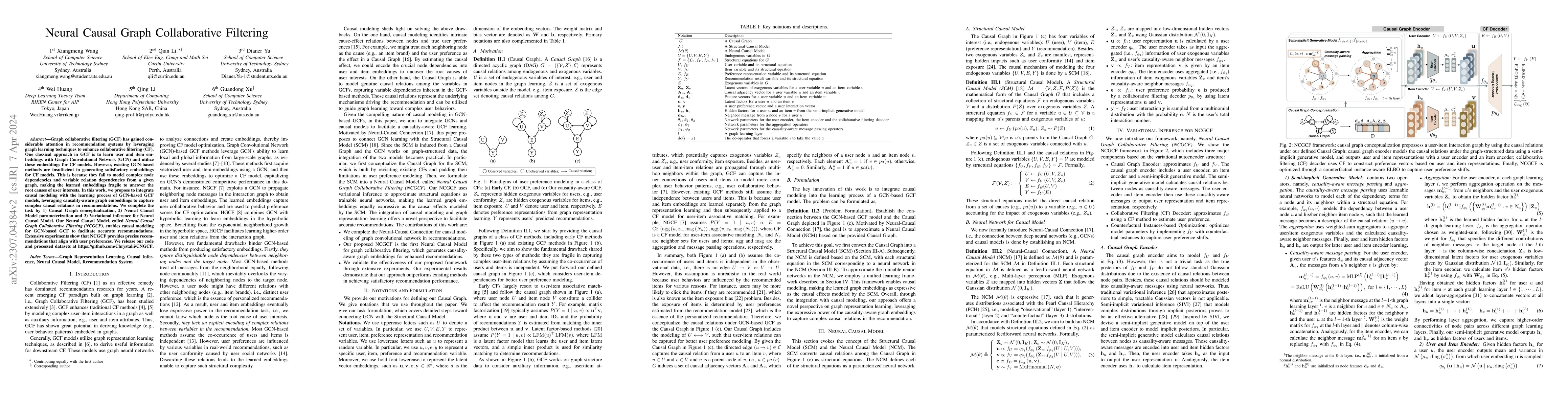 Thumbnail for Neural Causal Graph Collaborative Filtering