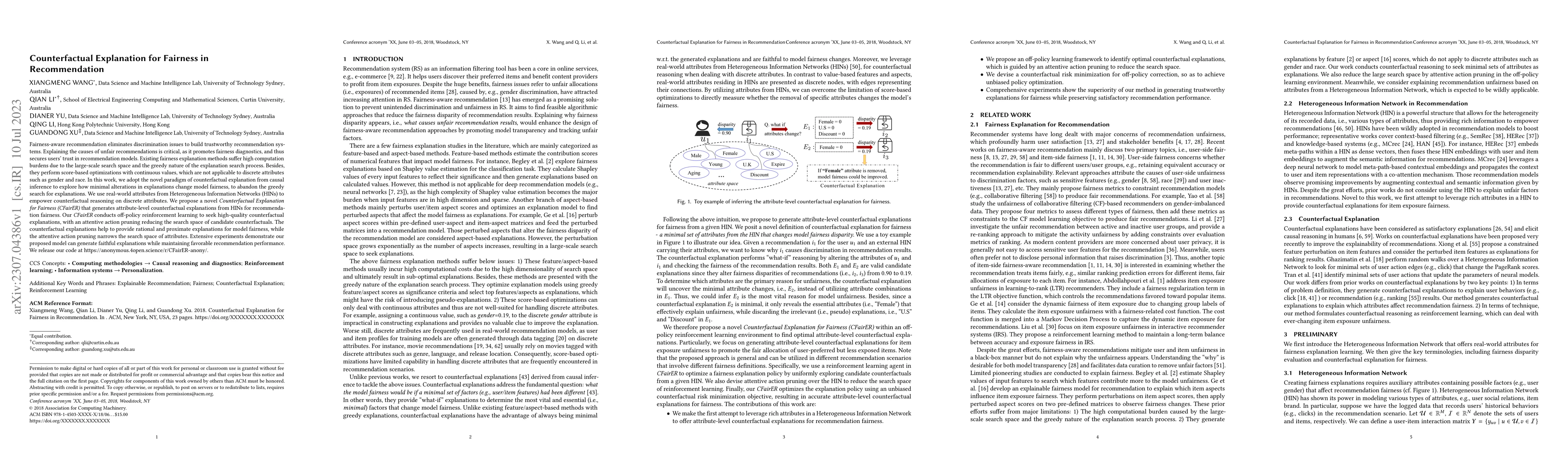Thumbnail for Counterfactual Explanation for Fairness in Recommendation