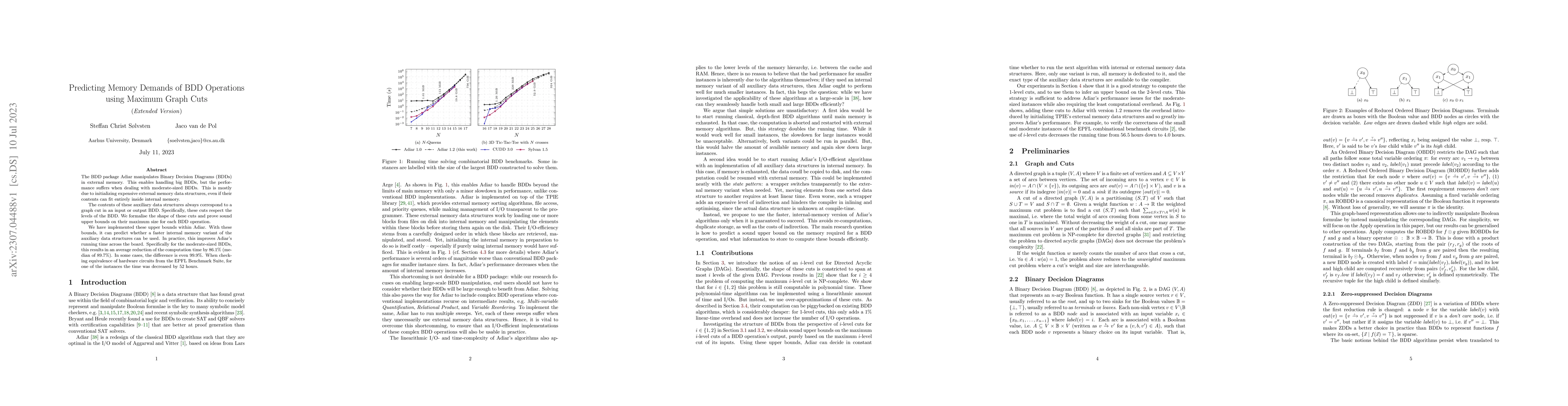 Thumbnail for Predicting Memory Demands of BDD Operations using Maximum Graph Cuts
  (Extended Paper)