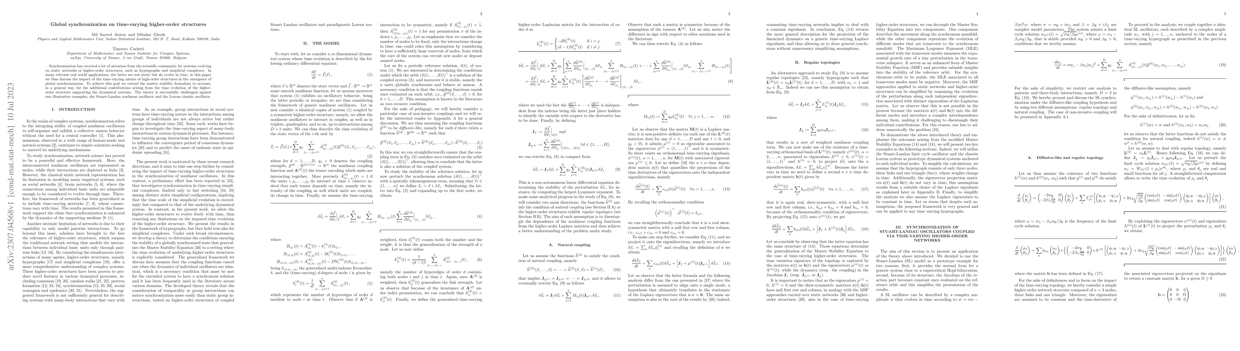 Thumbnail for Global synchronization on time-varying higher-order structures