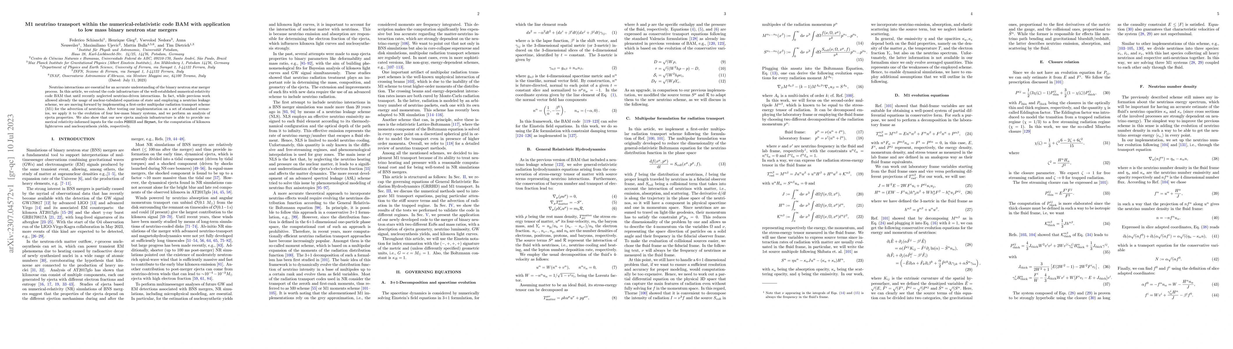 Thumbnail for M1 neutrino transport within the numerical-relativistic code BAM with
  application to low mass binary neutron star mergers