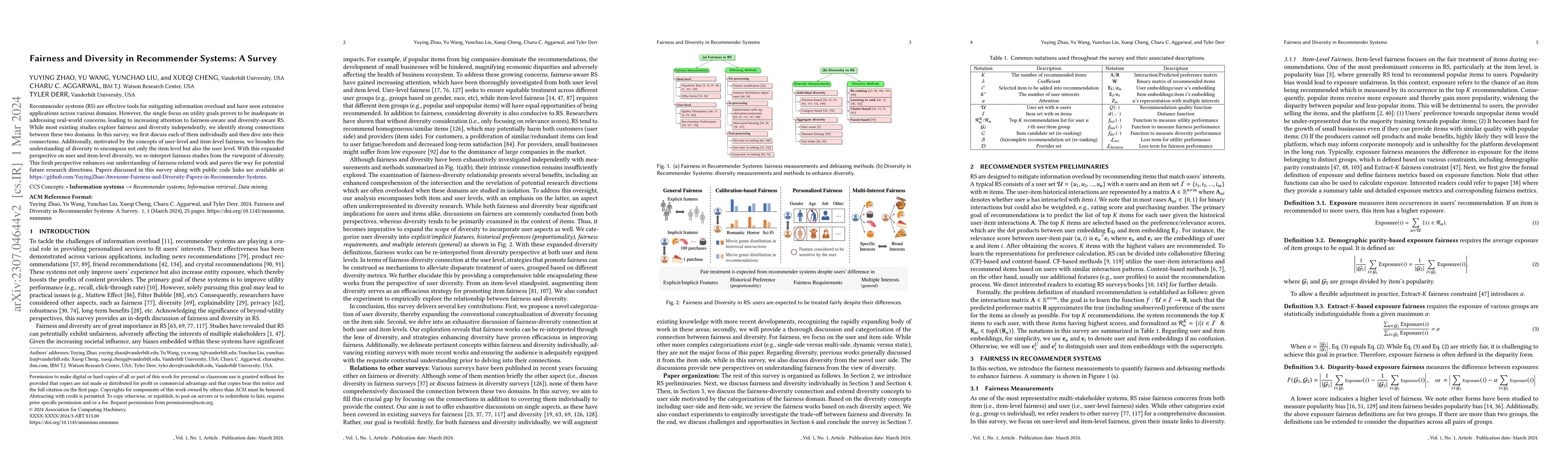 Thumbnail for Fairness and Diversity in Recommender Systems: A Survey
