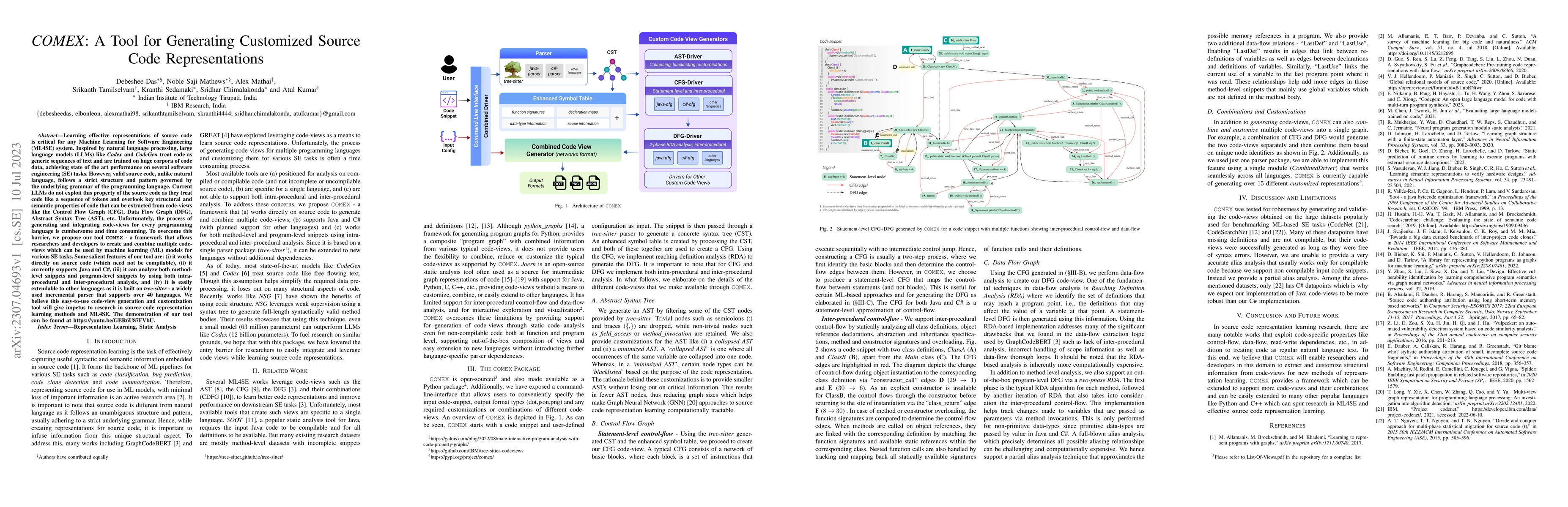 Thumbnail for COMEX: A Tool for Generating Customized Source Code Representations