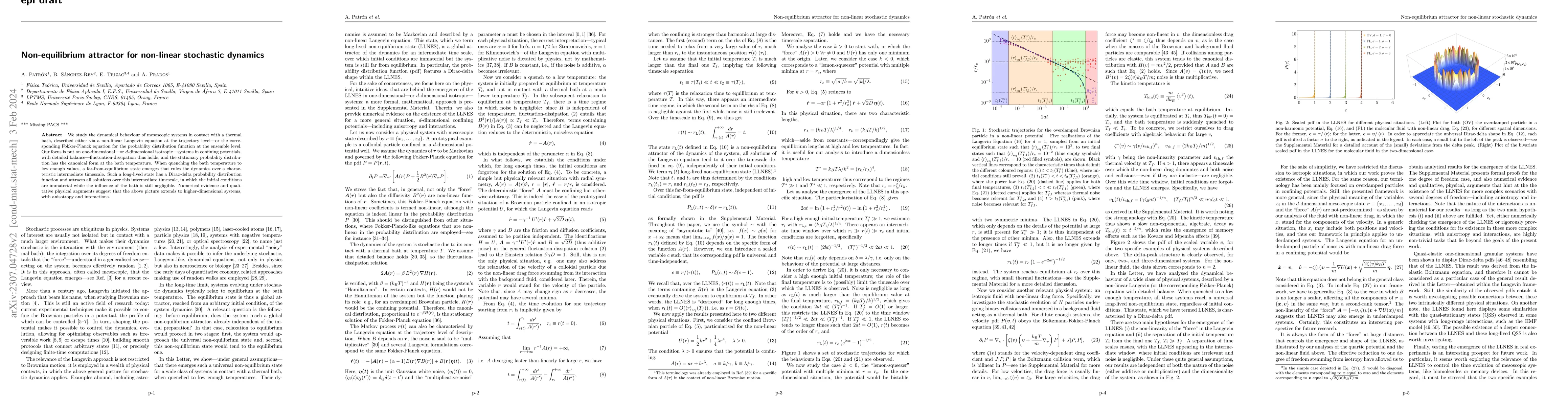 Thumbnail for Non-equilibrium attractor for non-linear stochastic dynamics