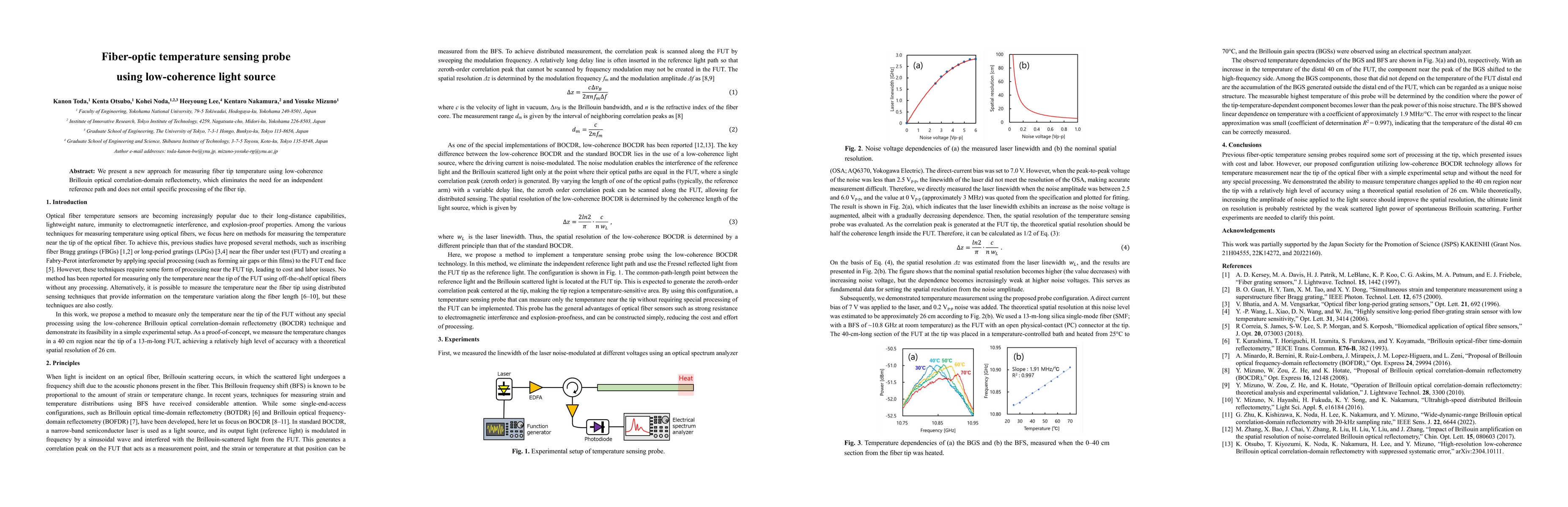 Thumbnail for Fiber-optic temperature sensing probe using low-coherence light source