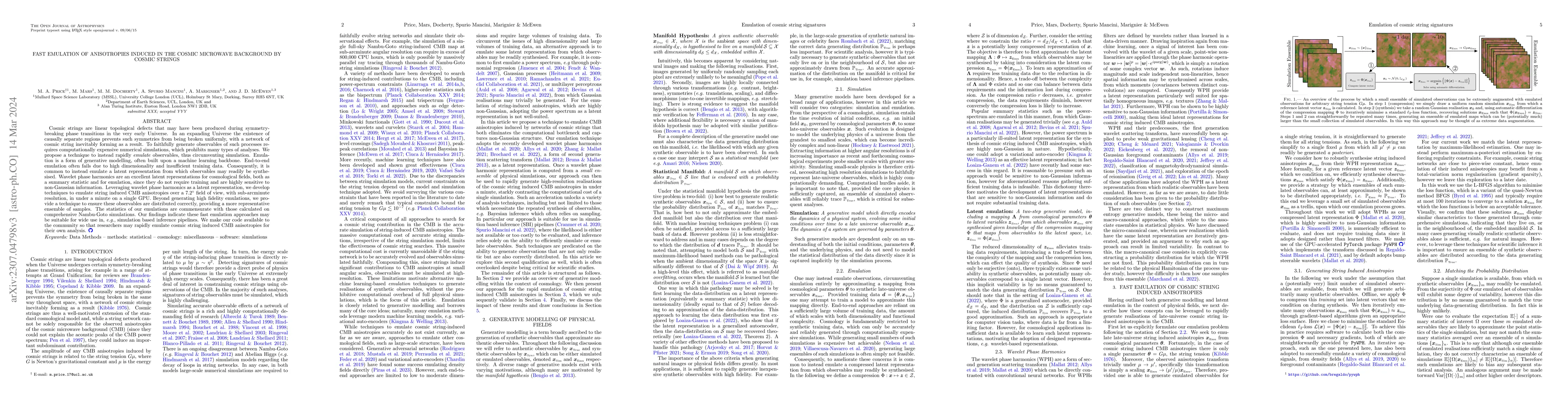 Thumbnail for Fast emulation of anisotropies induced in the cosmic microwave
  background by cosmic strings