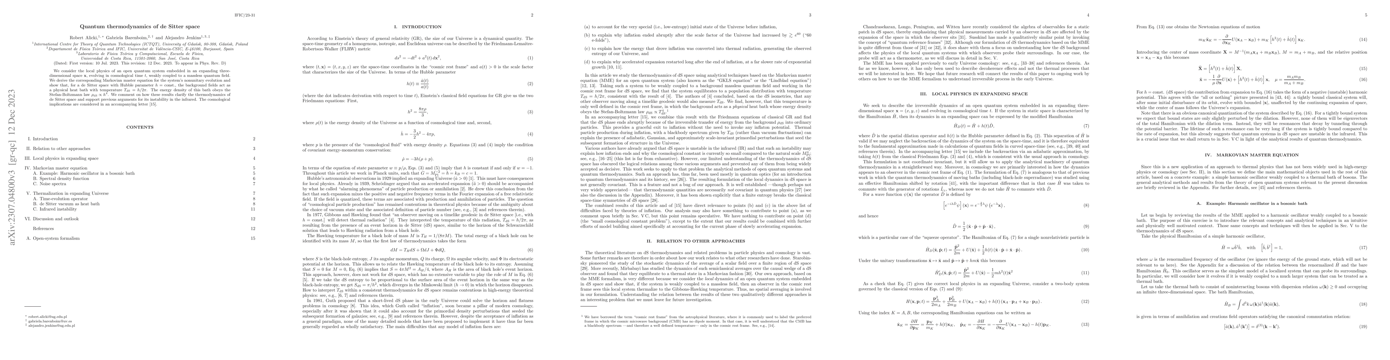 Thumbnail for Quantum thermodynamics of de Sitter space