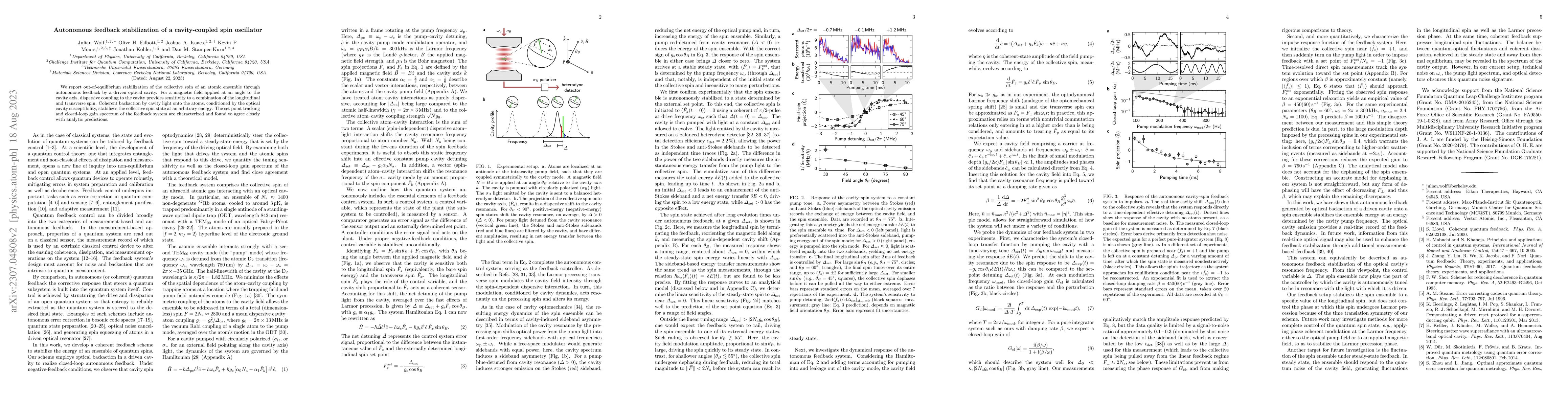 Thumbnail for Autonomous feedback stabilization of a cavity-coupled spin oscillator