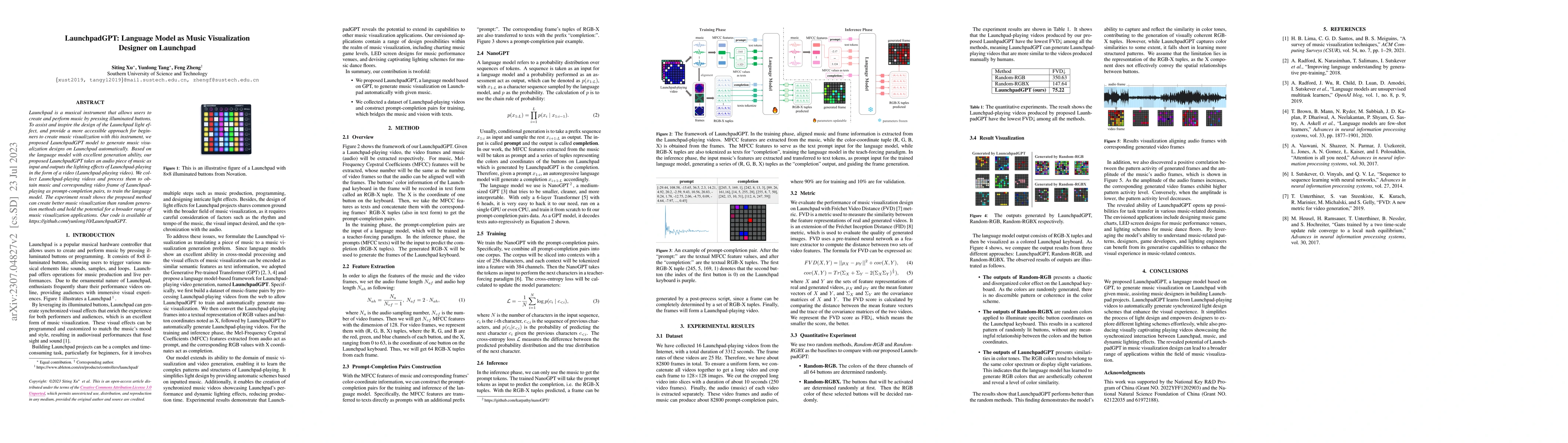 Thumbnail for LaunchpadGPT: Language Model as Music Visualization Designer on
  Launchpad
