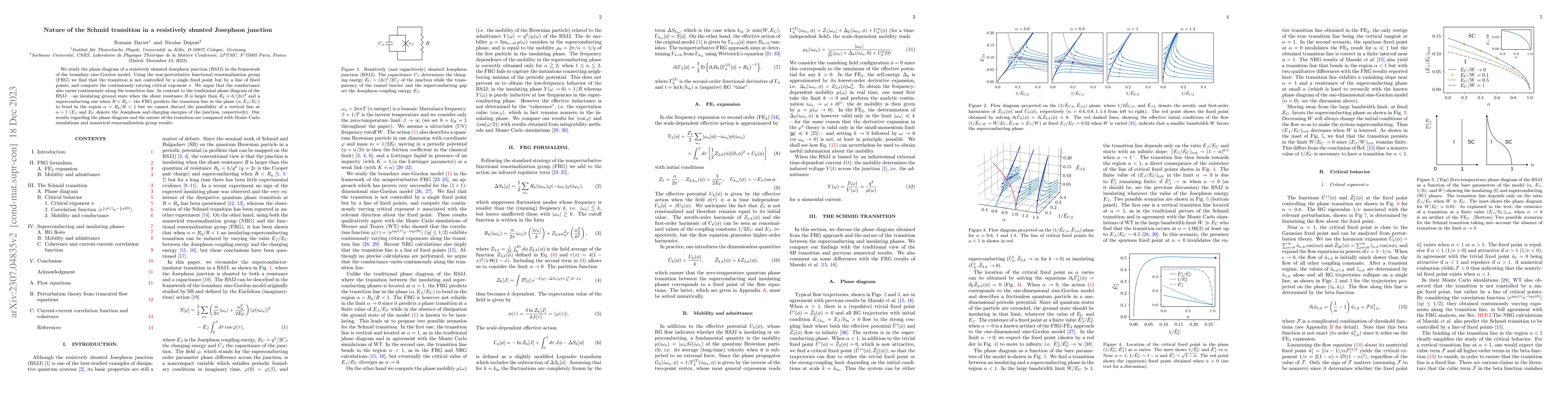 Thumbnail for On the nature of the Schmid transition in a resistively shunted
  Josephson junction
