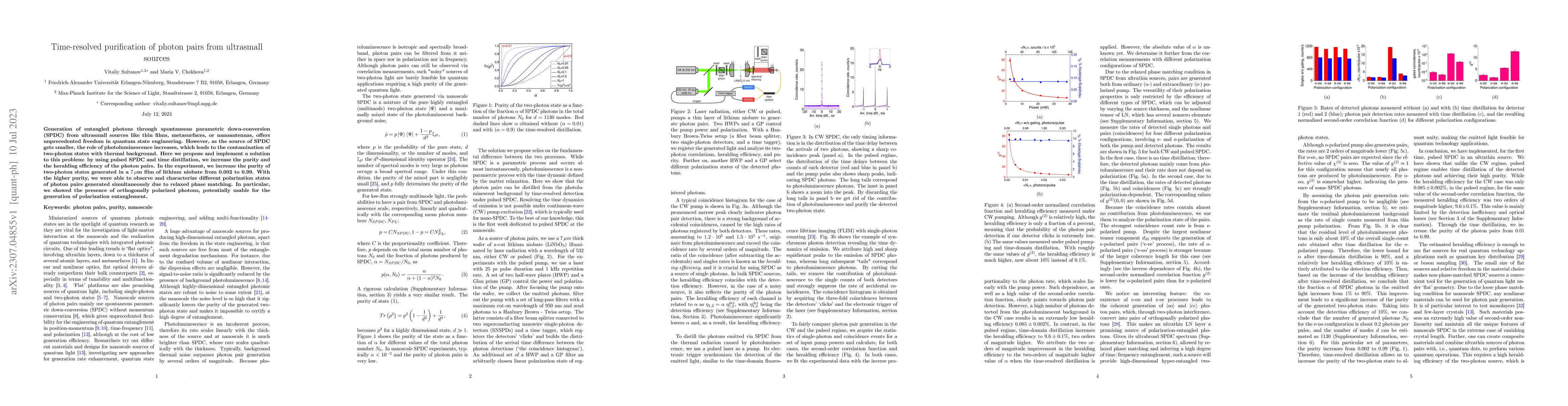 Thumbnail for Time-resolved purification of photon pairs from ultrasmall sources