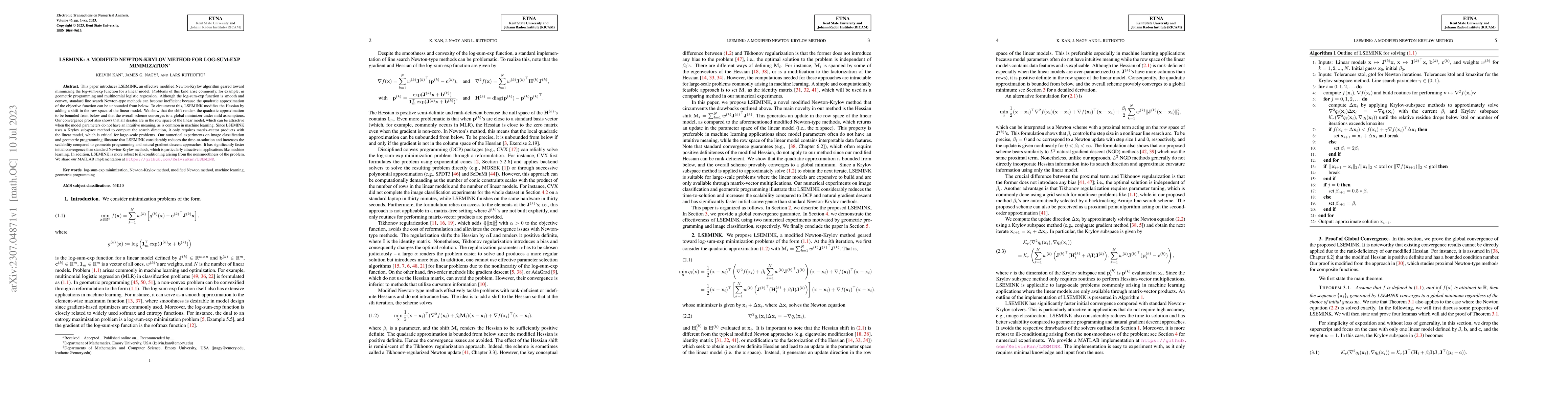 Thumbnail for LSEMINK: A Modified Newton-Krylov Method for Log-Sum-Exp Minimization