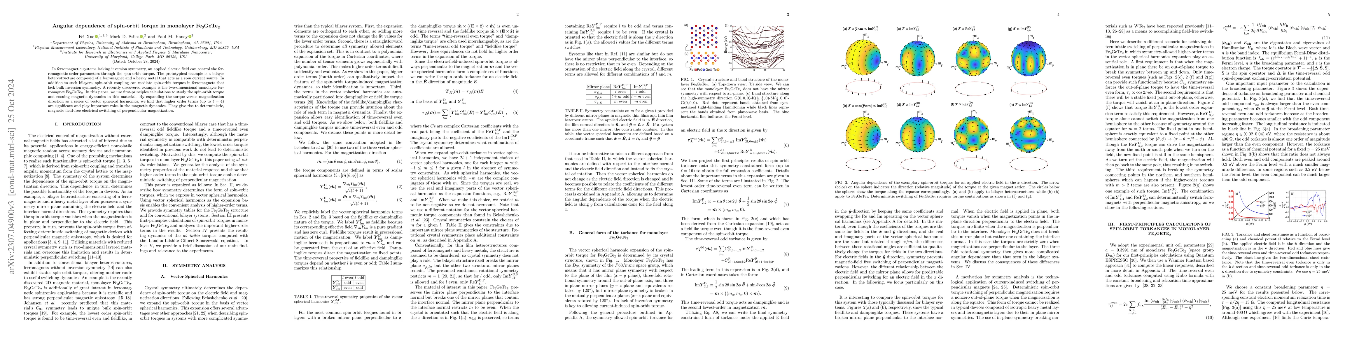Thumbnail for Angular dependence of spin-orbit torque in monolayer $Fe_3GeTe_2$