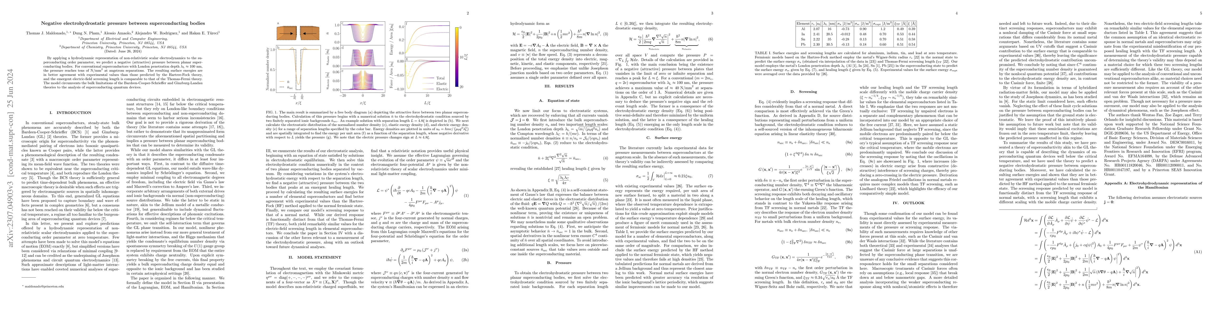 Thumbnail for Negative electrohydrostatic pressure between superconducting bodies