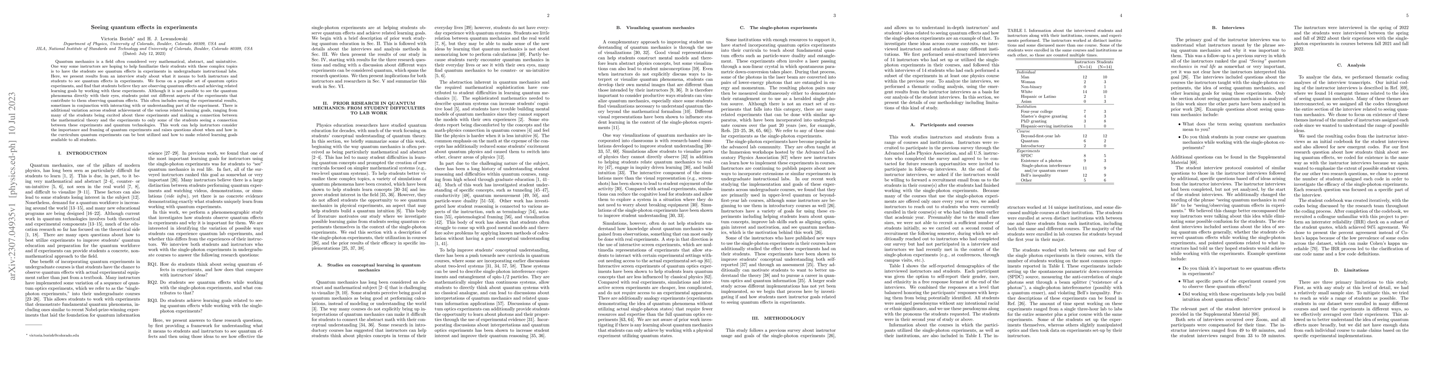 Thumbnail for Seeing quantum effects in experiments