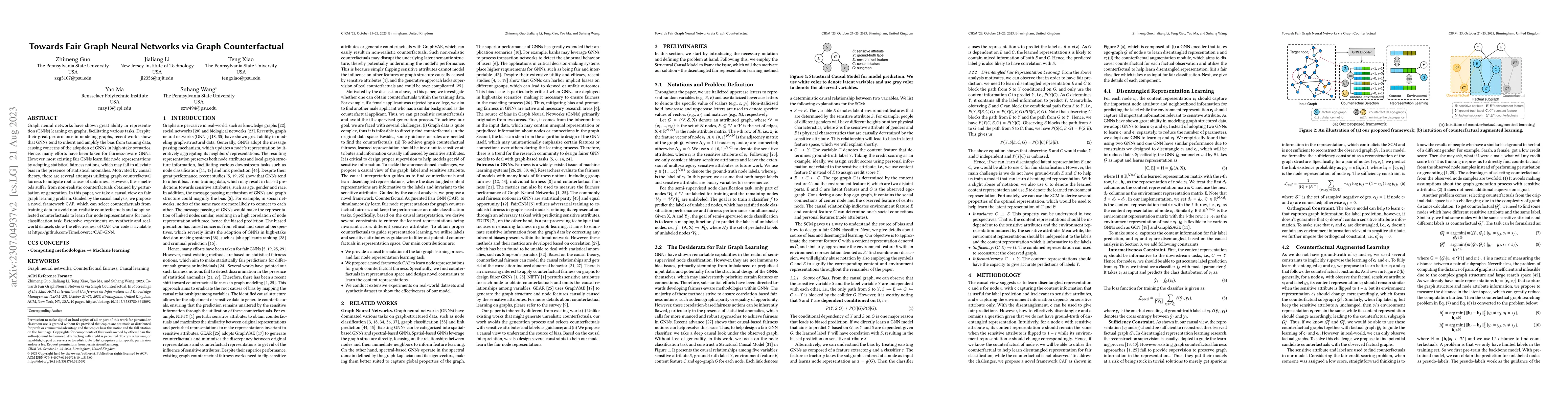Thumbnail for Towards Fair Graph Neural Networks via Graph Counterfactual