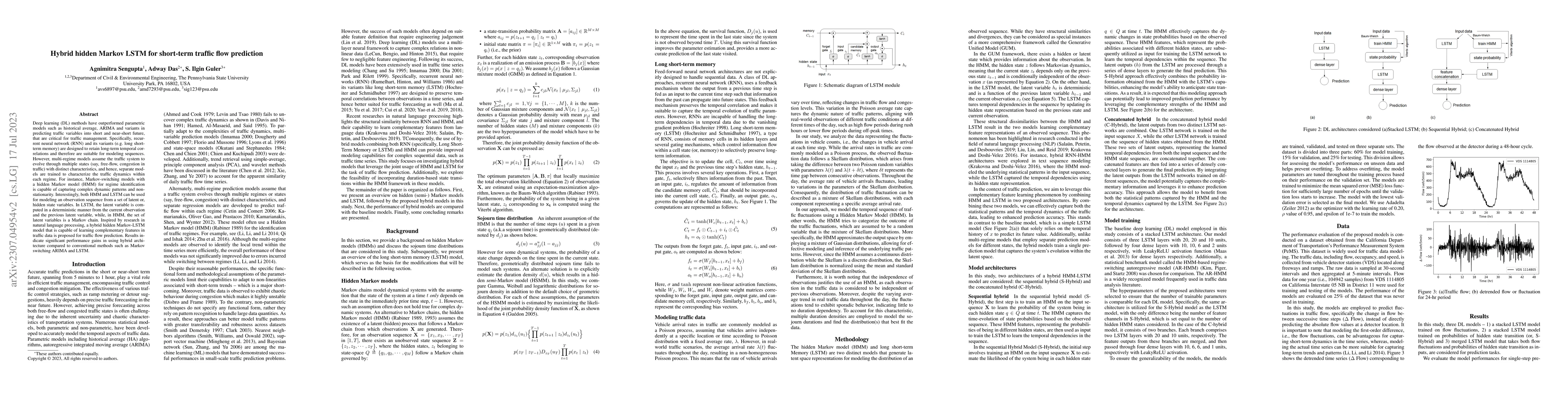 Thumbnail for Hybrid hidden Markov LSTM for short-term traffic flow prediction
