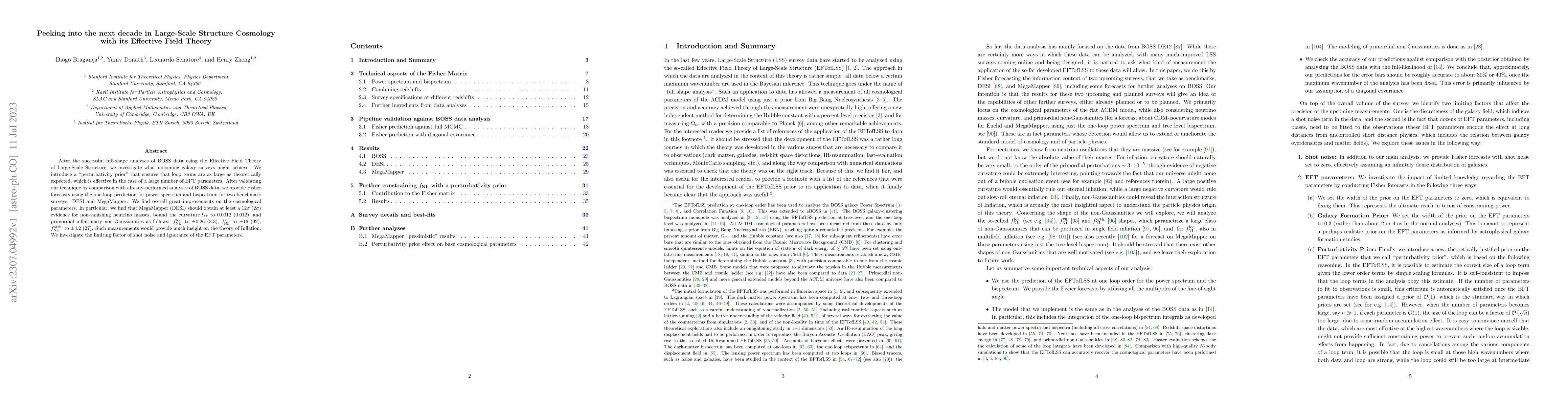 Thumbnail for Peeking into the next decade in Large-Scale Structure Cosmology with its
  Effective Field Theory