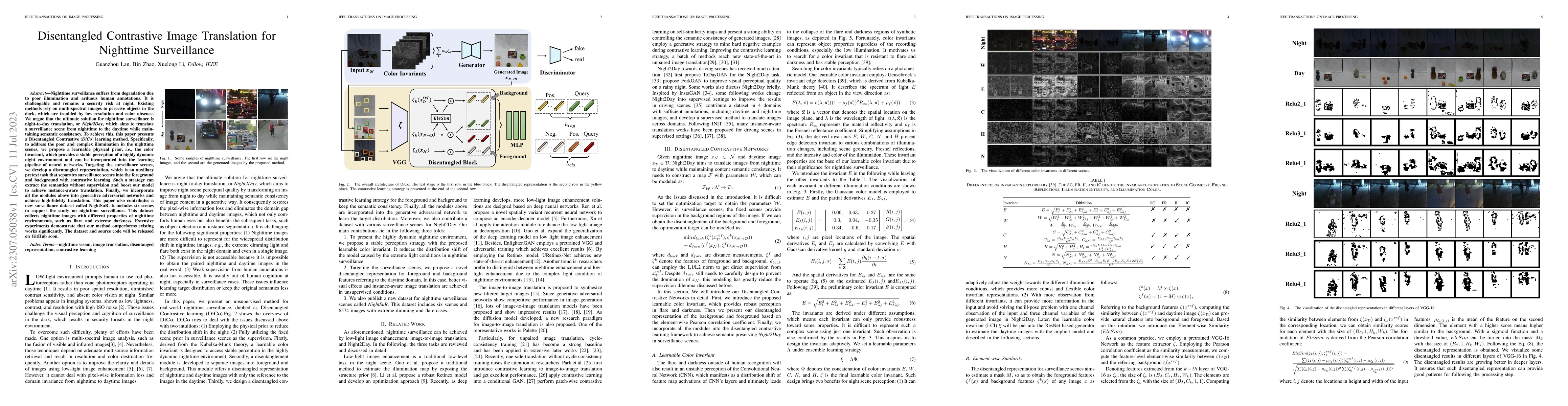 Thumbnail for Disentangled Contrastive Image Translation for Nighttime Surveillance