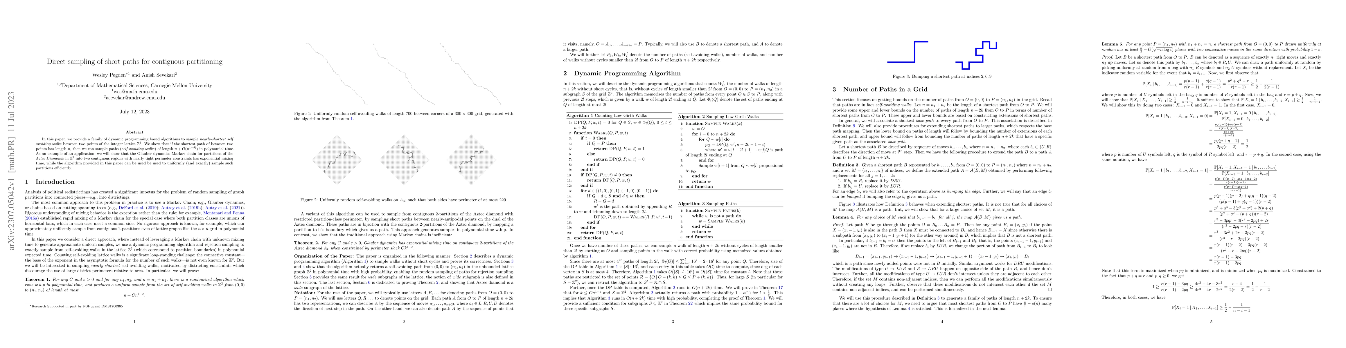 Thumbnail for Direct sampling of short paths for contiguous partitioning