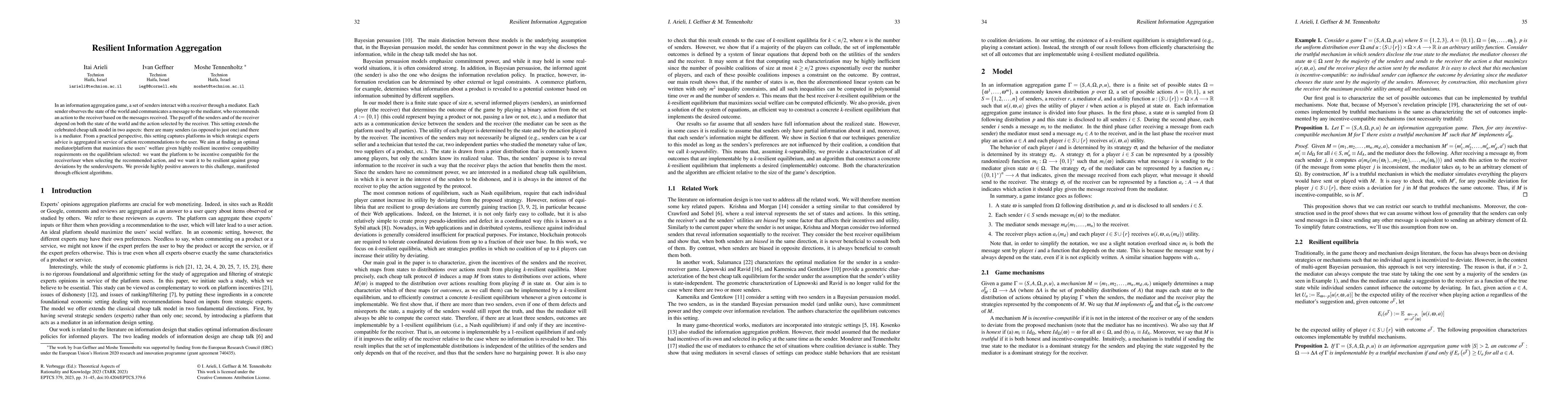 Thumbnail for Resilient Information Aggregation