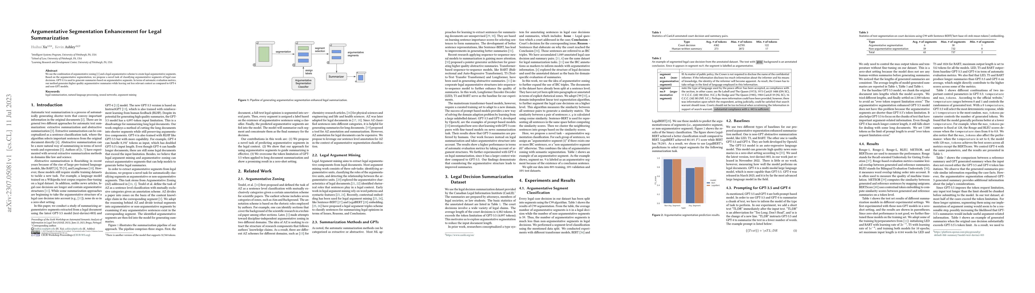 Thumbnail for Argumentative Segmentation Enhancement for Legal Summarization