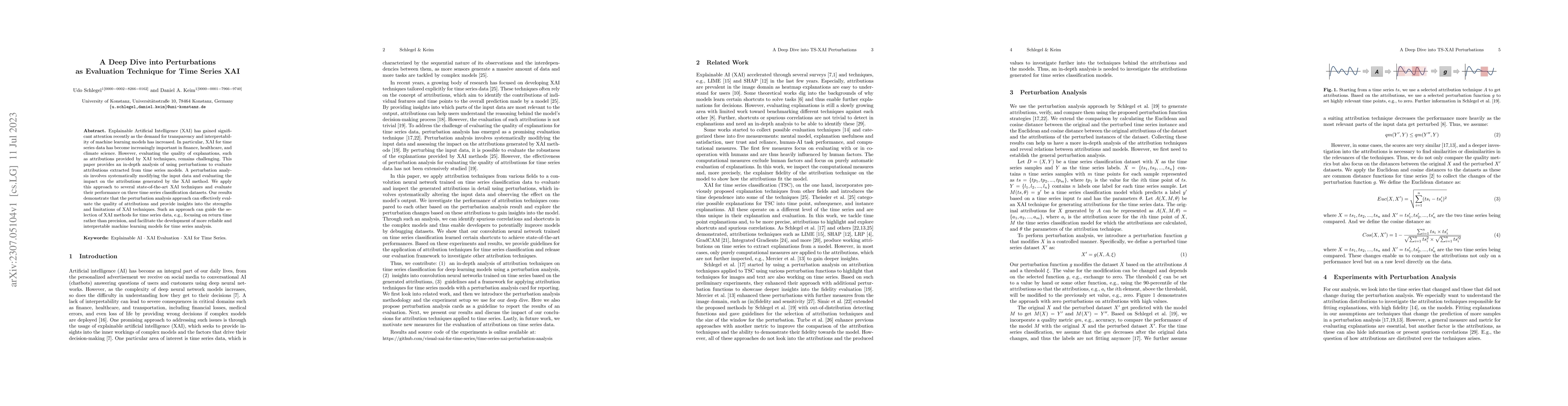 Thumbnail for A Deep Dive into Perturbations as Evaluation Technique for Time Series
  XAI