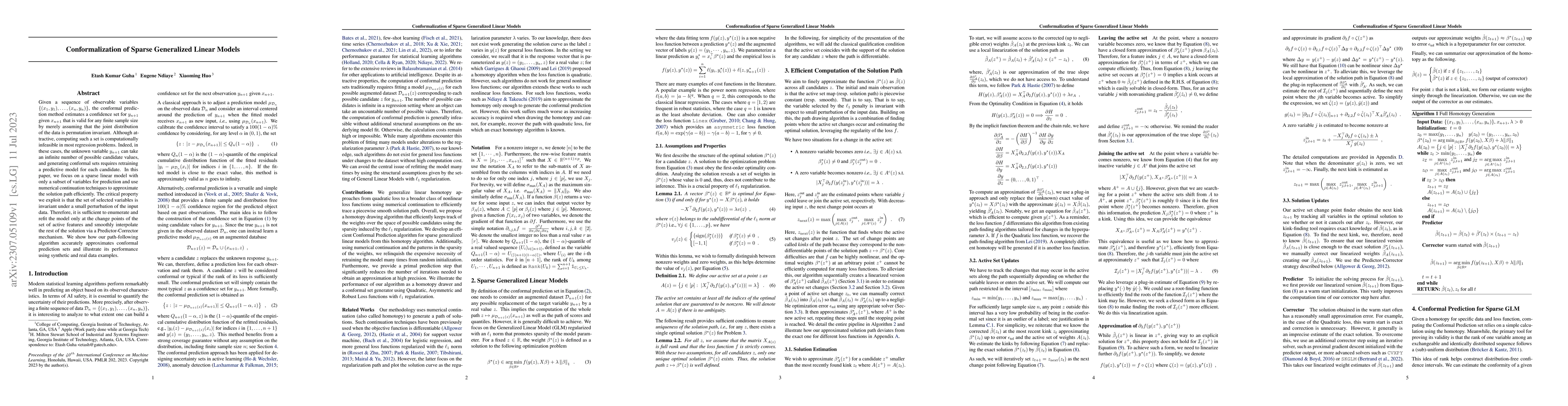 Thumbnail for Conformalization of Sparse Generalized Linear Models