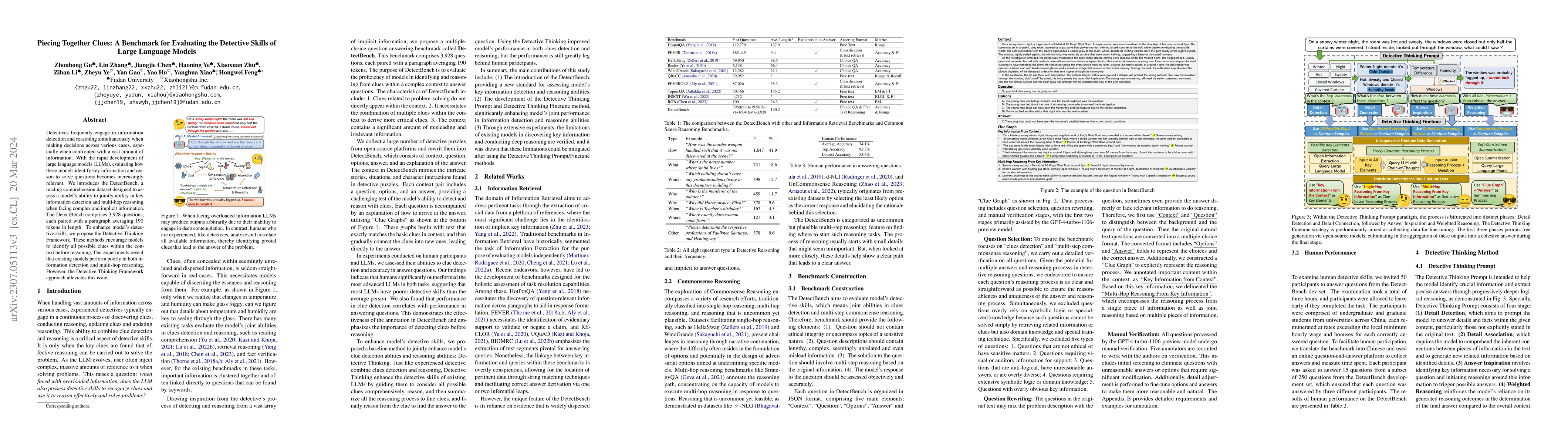Thumbnail for Piecing Together Clues: A Benchmark for Evaluating the Detective Skills
  of Large Language Models