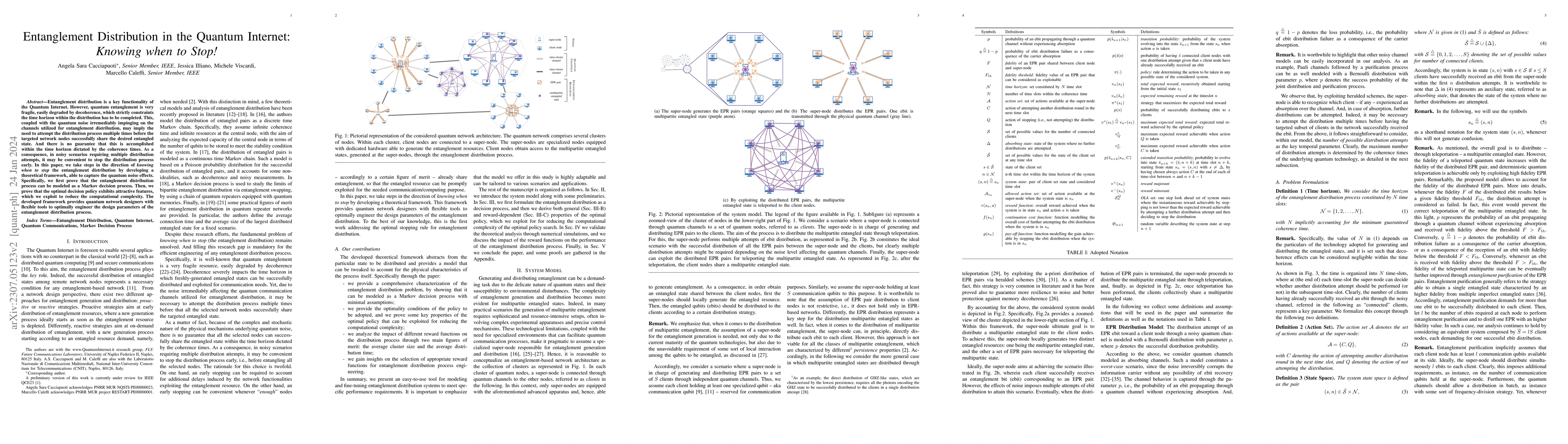 Thumbnail for Entanglement Distribution in the Quantum Internet: Knowing when to Stop!