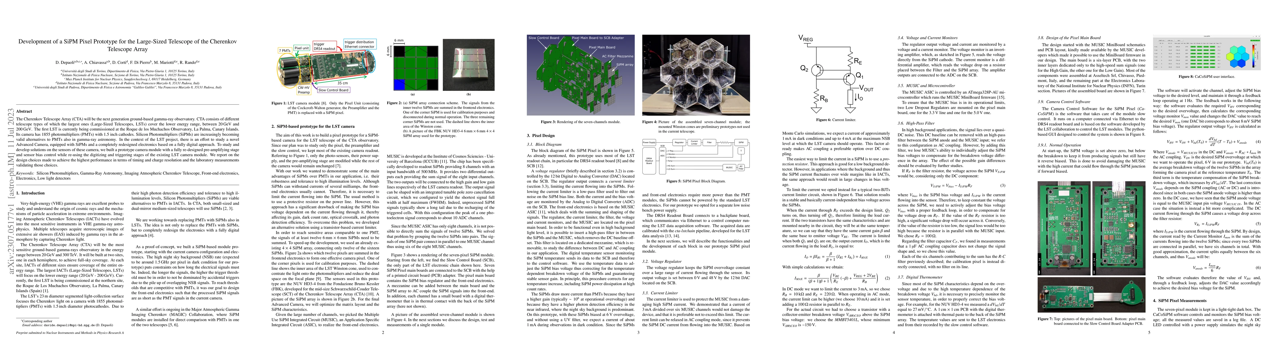 Thumbnail for Development of a SiPM Pixel Prototype for the Large-Sized Telescope of
  the Cherenkov Telescope Array