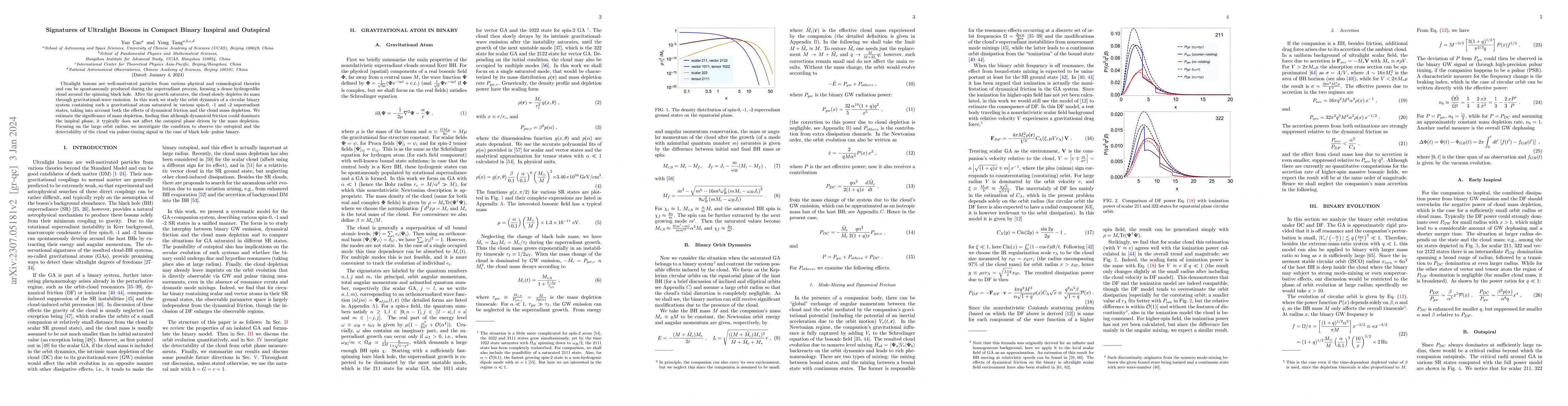 Thumbnail for Signatures of Ultralight Bosons in Compact Binary Inspiral and Outspiral