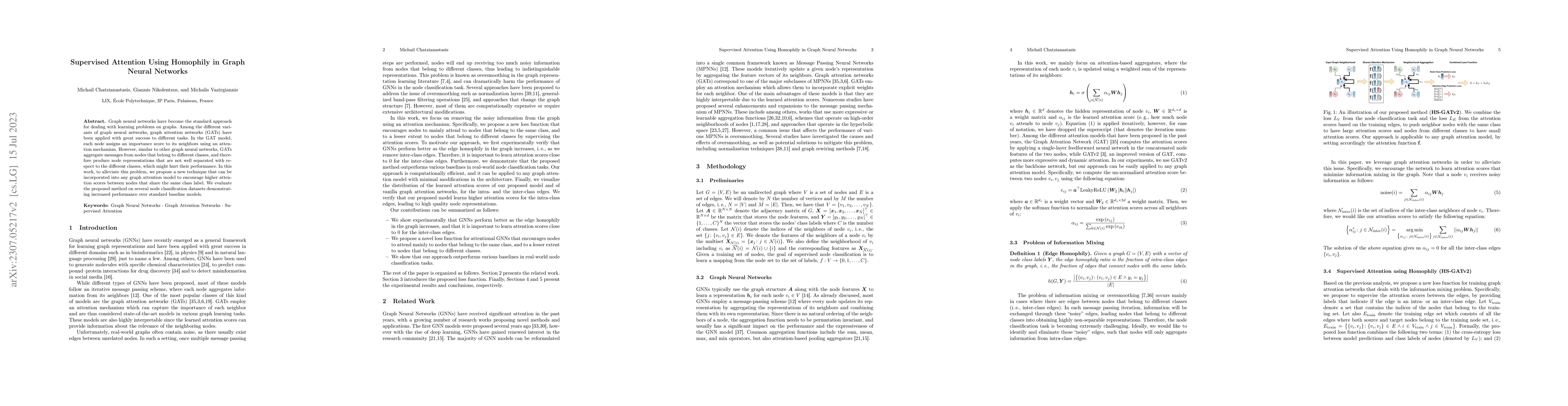 Thumbnail for Supervised Attention Using Homophily in Graph Neural Networks