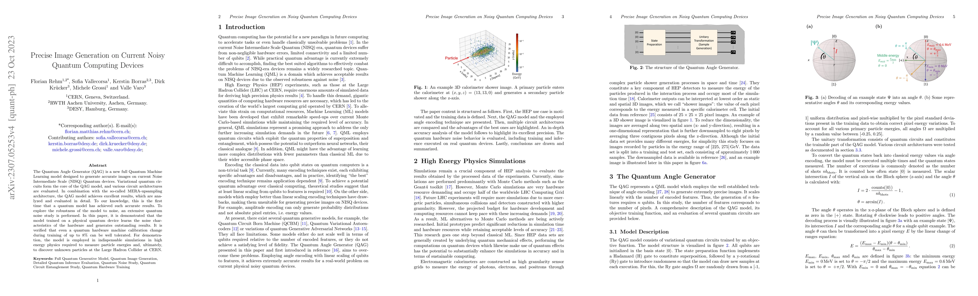 Thumbnail for Precise Image Generation on Current Noisy Quantum Computing Devices
